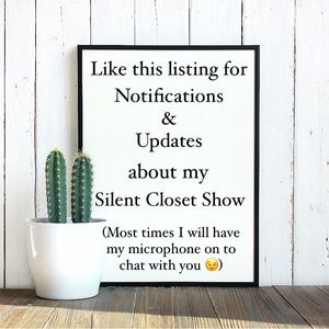 Not-So-Silent Show Notification Listing!!!